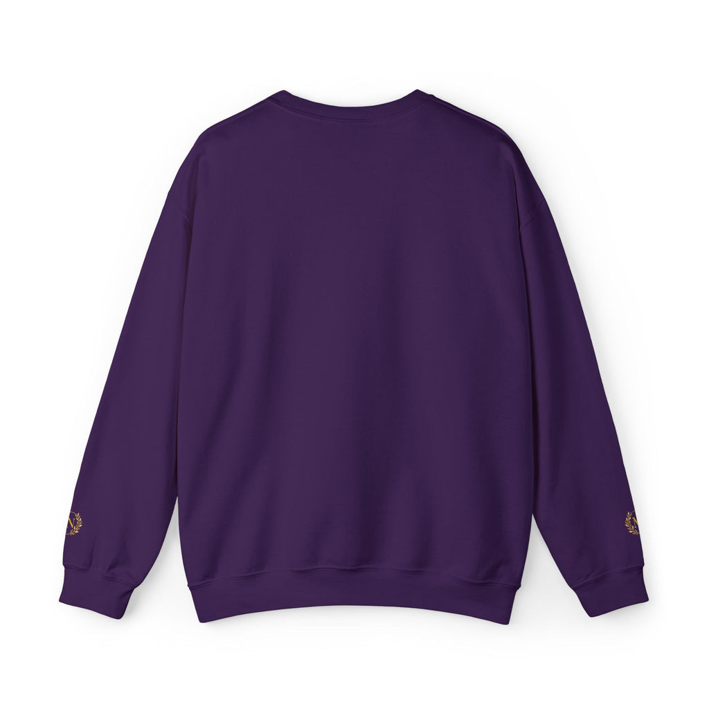 Gold Laurel Monogram Crewneck Sweatshirt