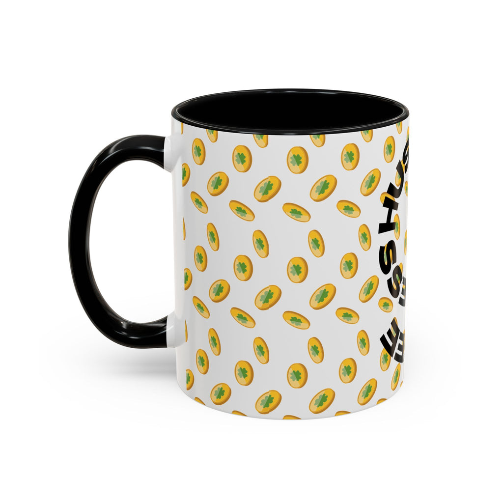 Hustle More Coffee Mug — Avocado Pattern Accent Mug (11/15oz