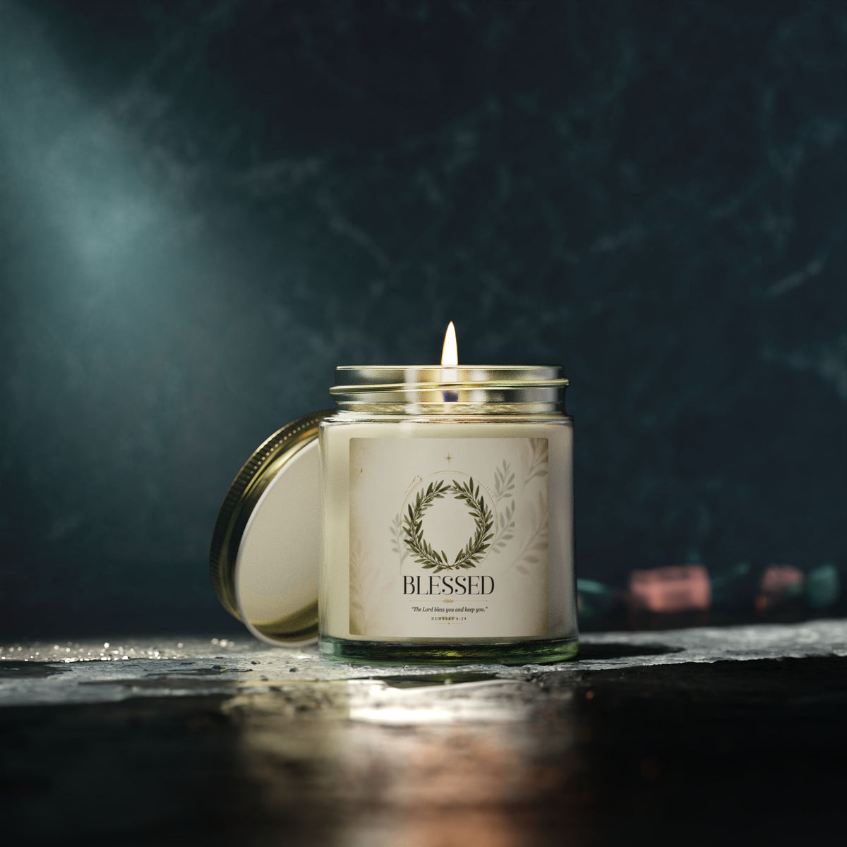 Blessed Coconut Apricot Scented Candle (4oz/9oz)