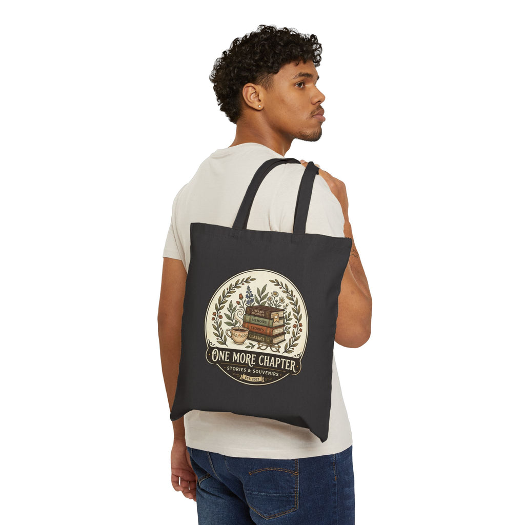 Tote Bag — "One More Chapter" Book Lover Canvas Tote