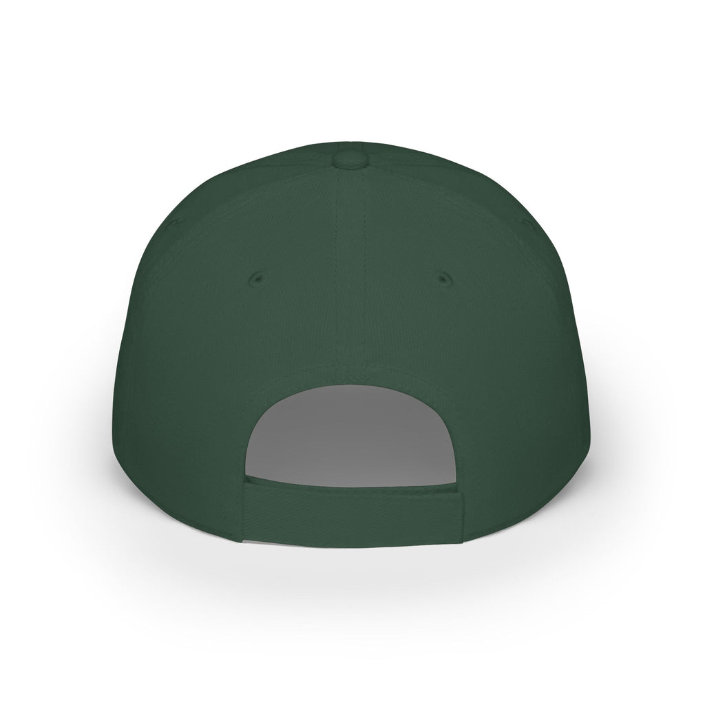 Red 'Vacation Mode' Low Profile Baseball Cap — Sunglasses Patch Dad Hat