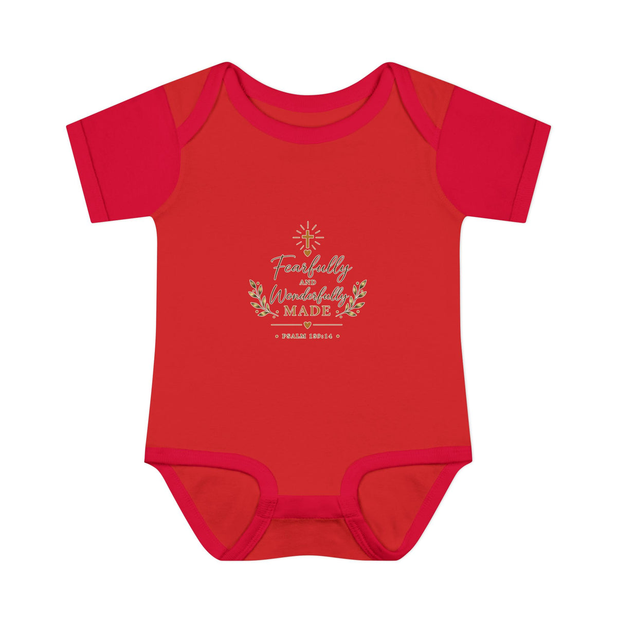 Fearfully & Wonderfully Made Baby Bodysuit | Christian Baptism Gift Onesie