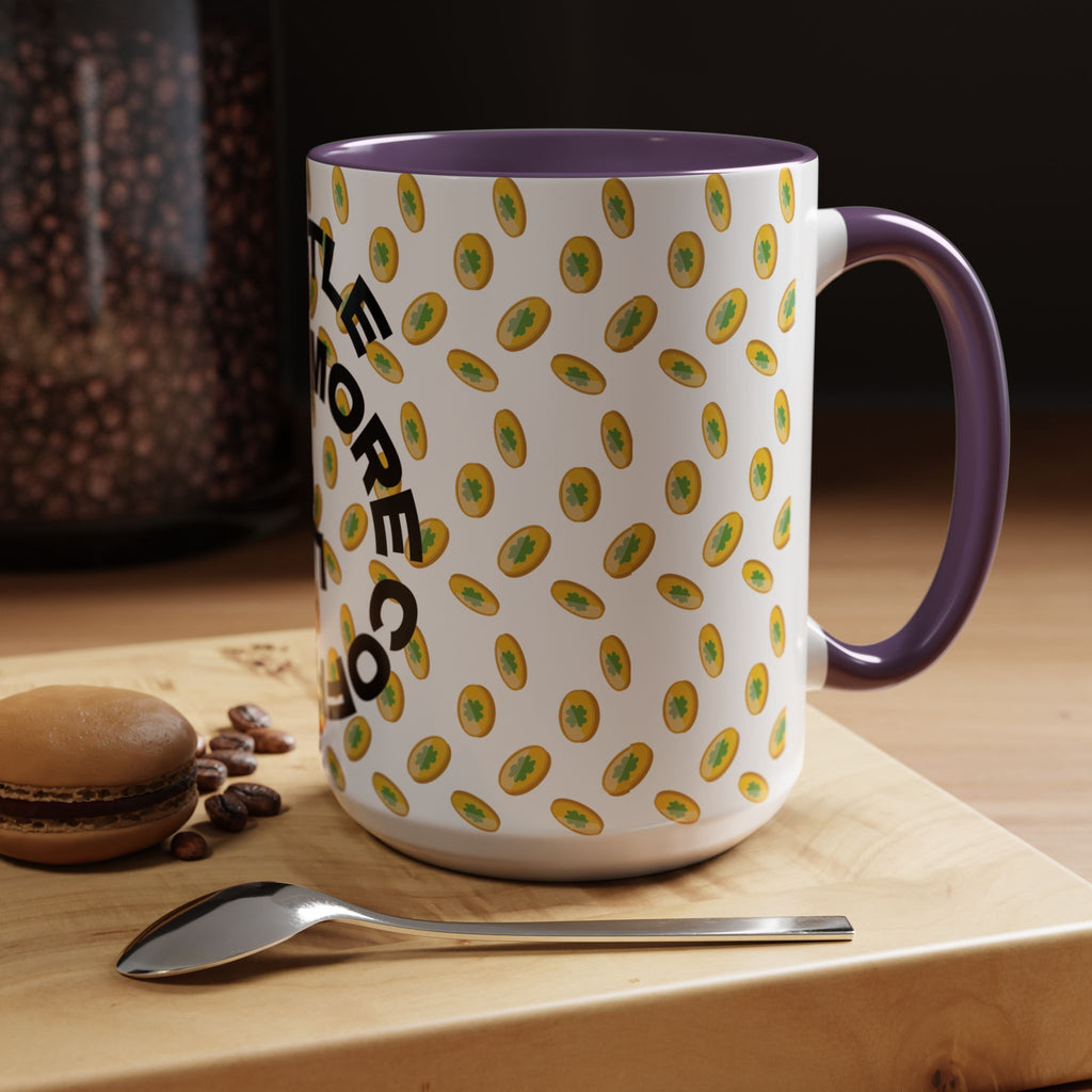 Hustle More Coffee Mug — Avocado Pattern Accent Mug (11/15oz