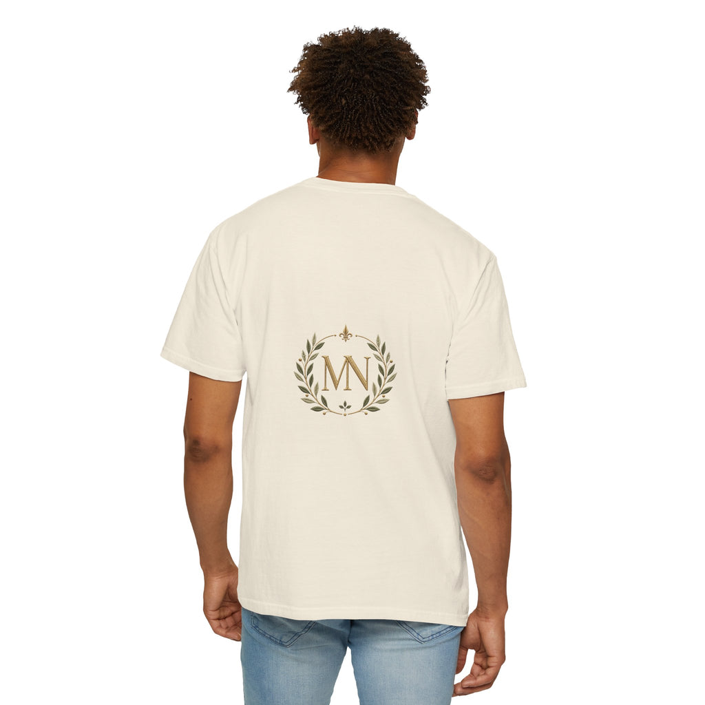 Personalized 'Rise & Shine' T-Shirt — Custom Name Floral Monogram Tee