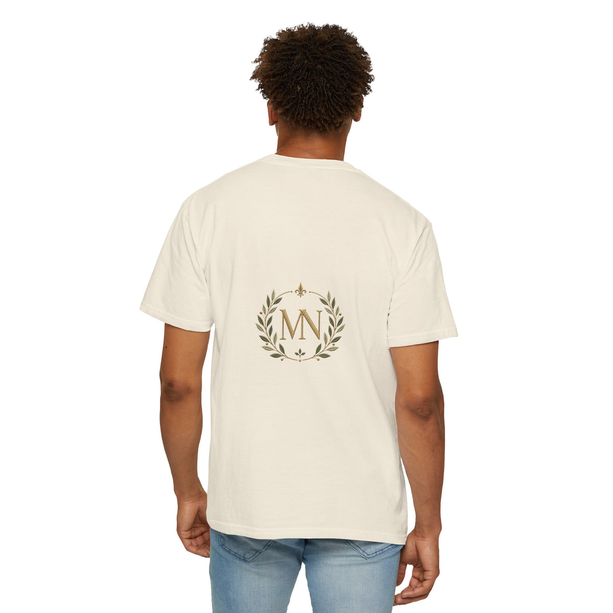 Personalized 'Rise & Shine' T-Shirt — Custom Name Floral Monogram Tee