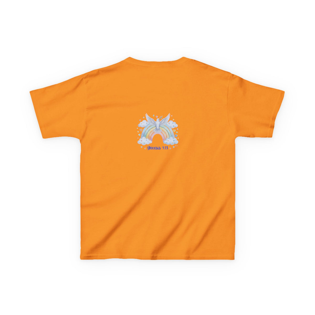 Christian Kids T-Shirt — "God Keeps His Promises" Rainbow Dove Tee | Psalm 145:13