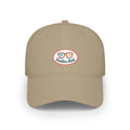 Red 'Vacation Mode' Low Profile Baseball Cap — Sunglasses Patch Dad Hat