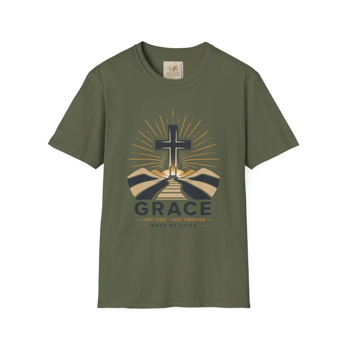 Grace Cross T-Shirt | Christian Faith Tee for Women & Men