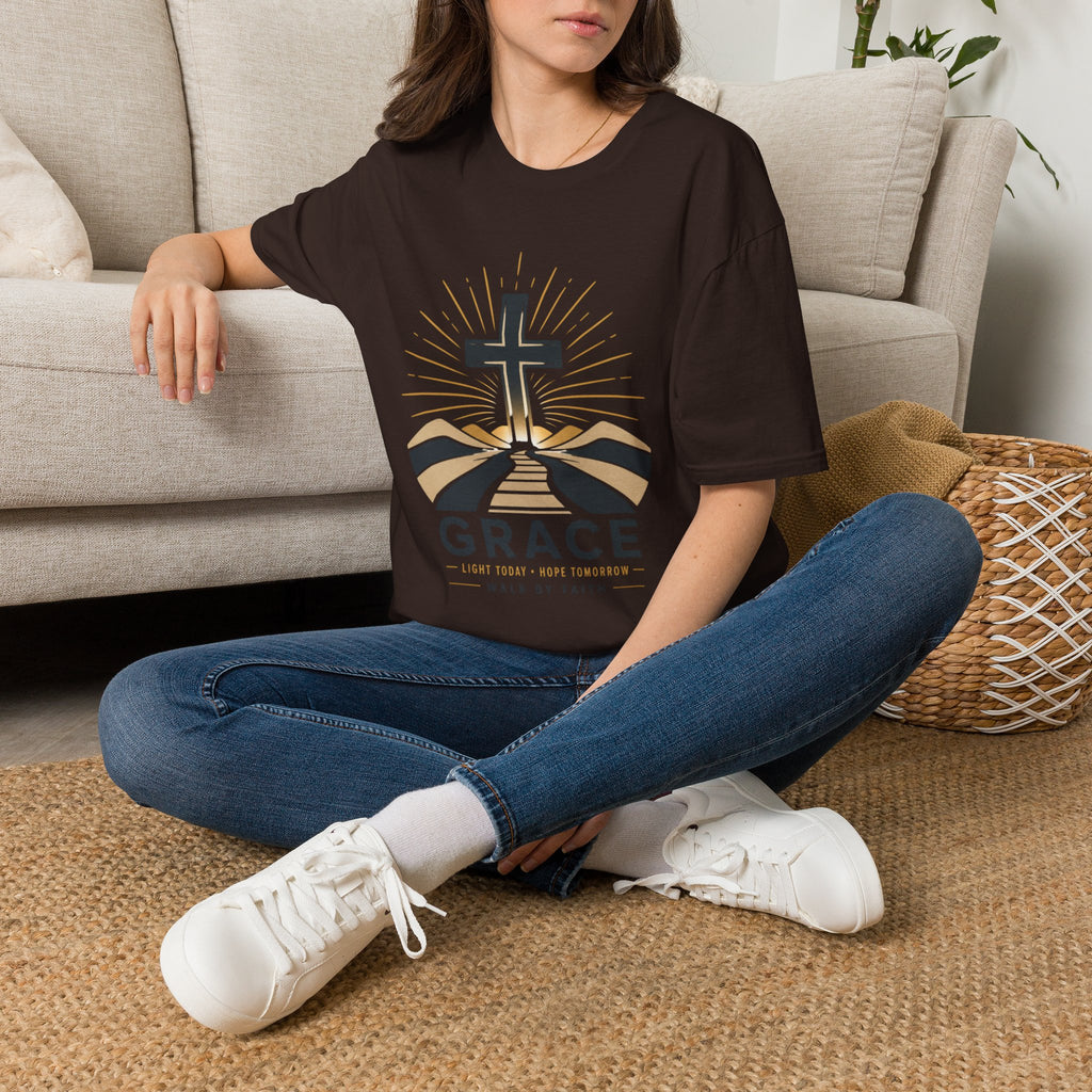 Grace Cross T-Shirt | Christian Faith Tee for Women & Men