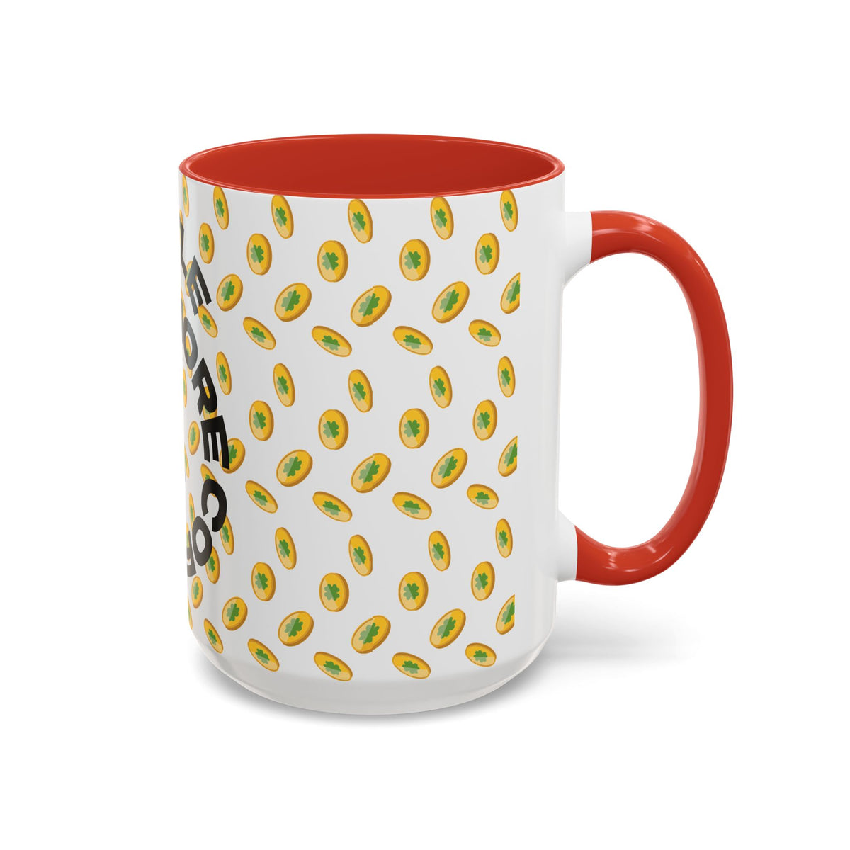 Hustle More Coffee Mug — Avocado Pattern Accent Mug (11/15oz