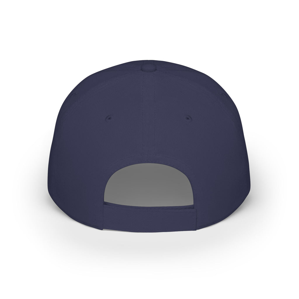 Red 'Vacation Mode' Low Profile Baseball Cap — Sunglasses Patch Dad Hat