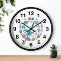 Underwater Friends Wall Clock — Cute Whale, Turtle & Dolphin Ocean Nursery Clock