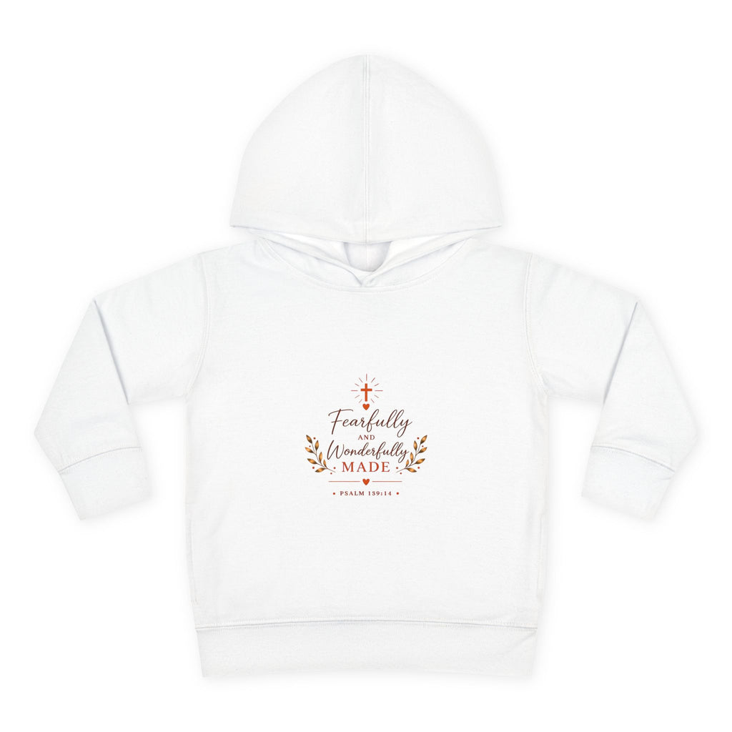 Toddler Hoodie — "Fearfully & Wonderfully Made" Christian Pullover