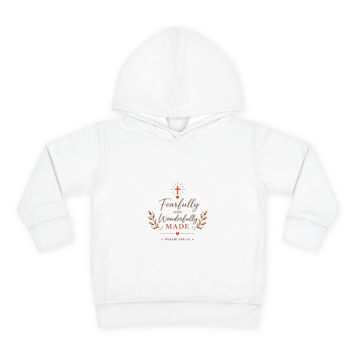 Toddler Hoodie — "Fearfully & Wonderfully Made" Christian Pullover