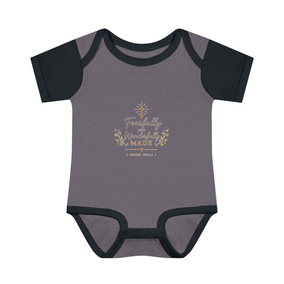 Fearfully & Wonderfully Made Baby Bodysuit | Christian Baptism Gift Onesie