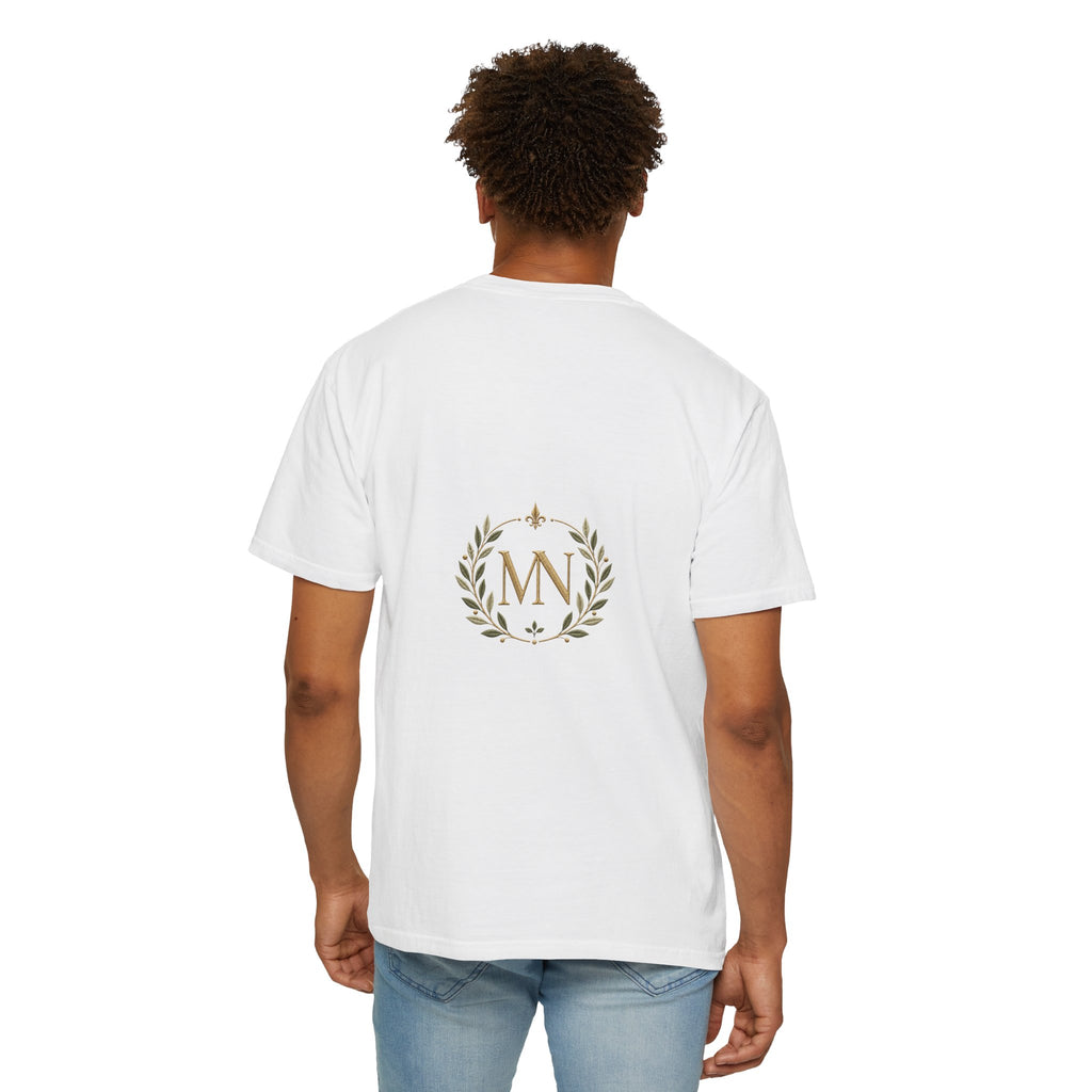 Personalized 'Rise & Shine' T-Shirt — Custom Name Floral Monogram Tee