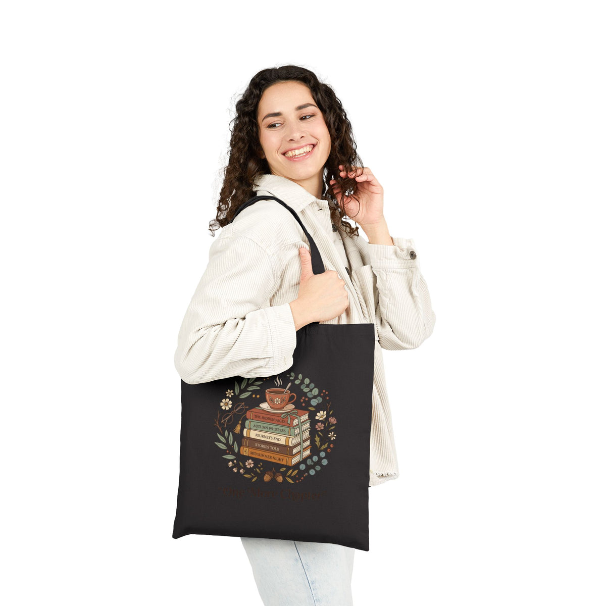 Tote Bag — "One More Chapter" Book Lover Canvas Tote