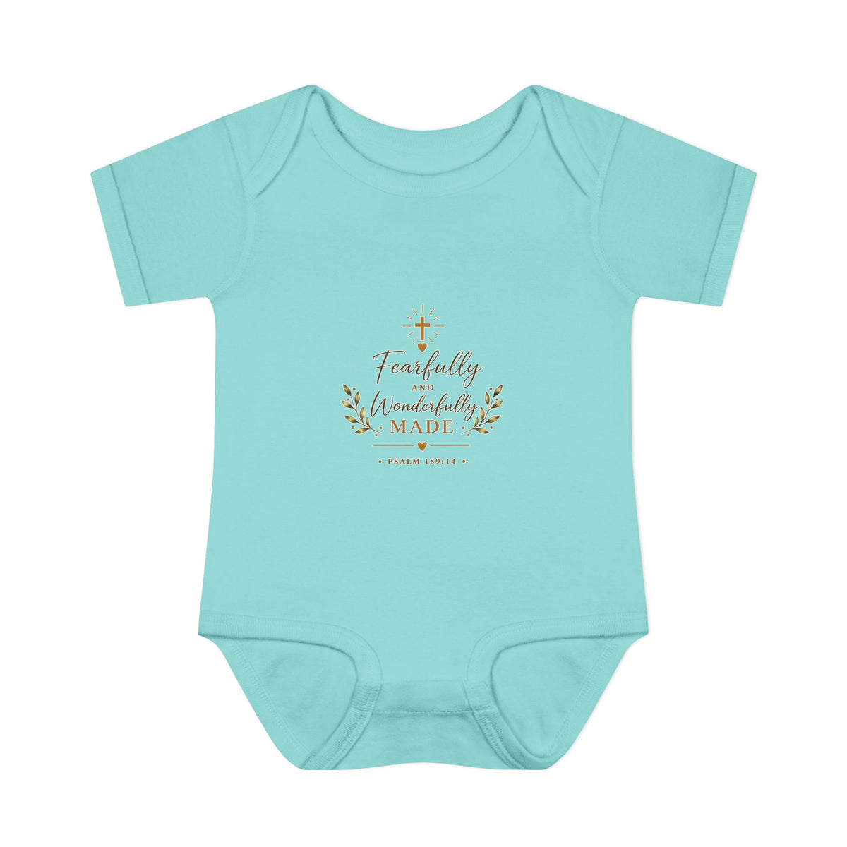 Fearfully & Wonderfully Made Baby Bodysuit | Christian Baptism Gift Onesie