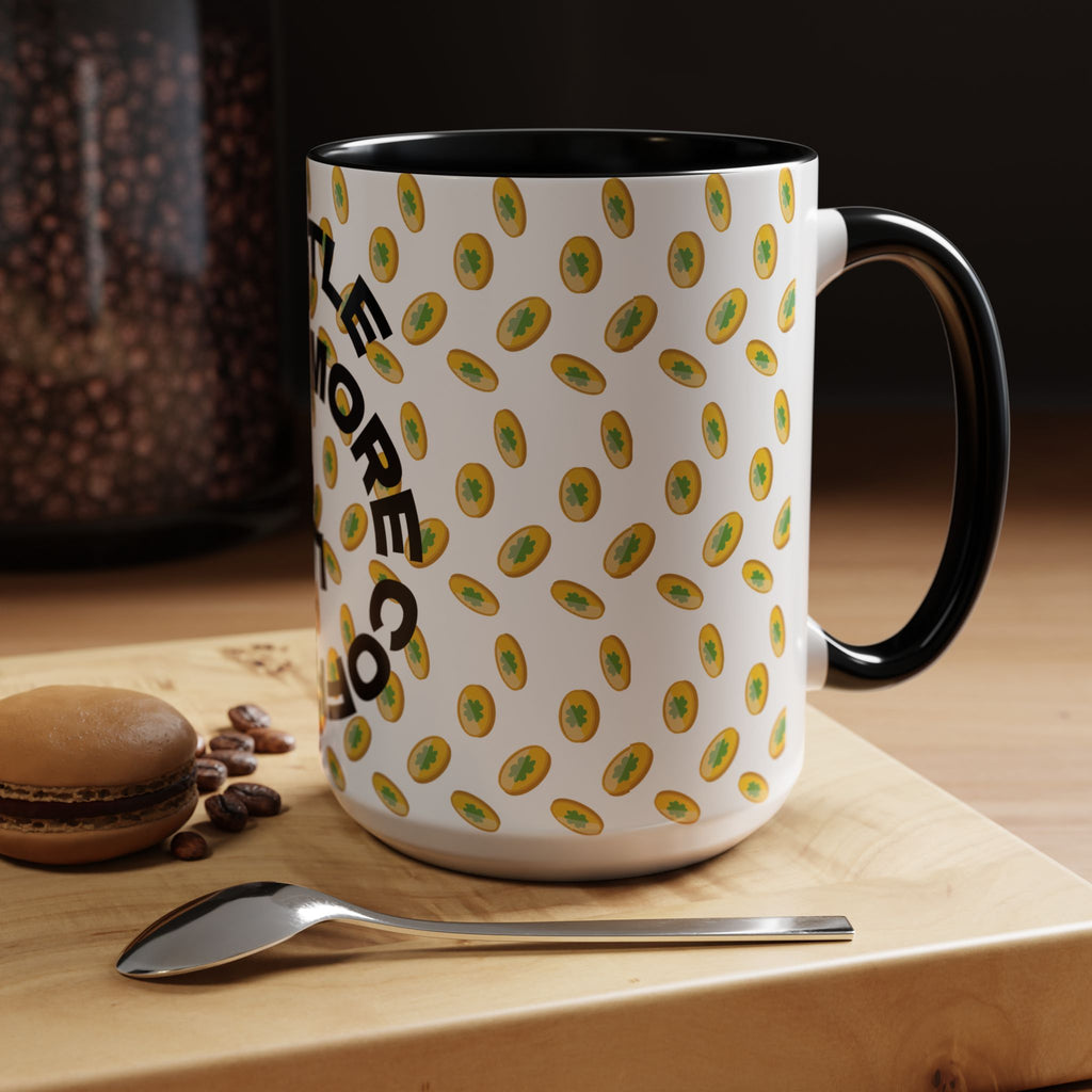 Hustle More Coffee Mug — Avocado Pattern Accent Mug (11/15oz