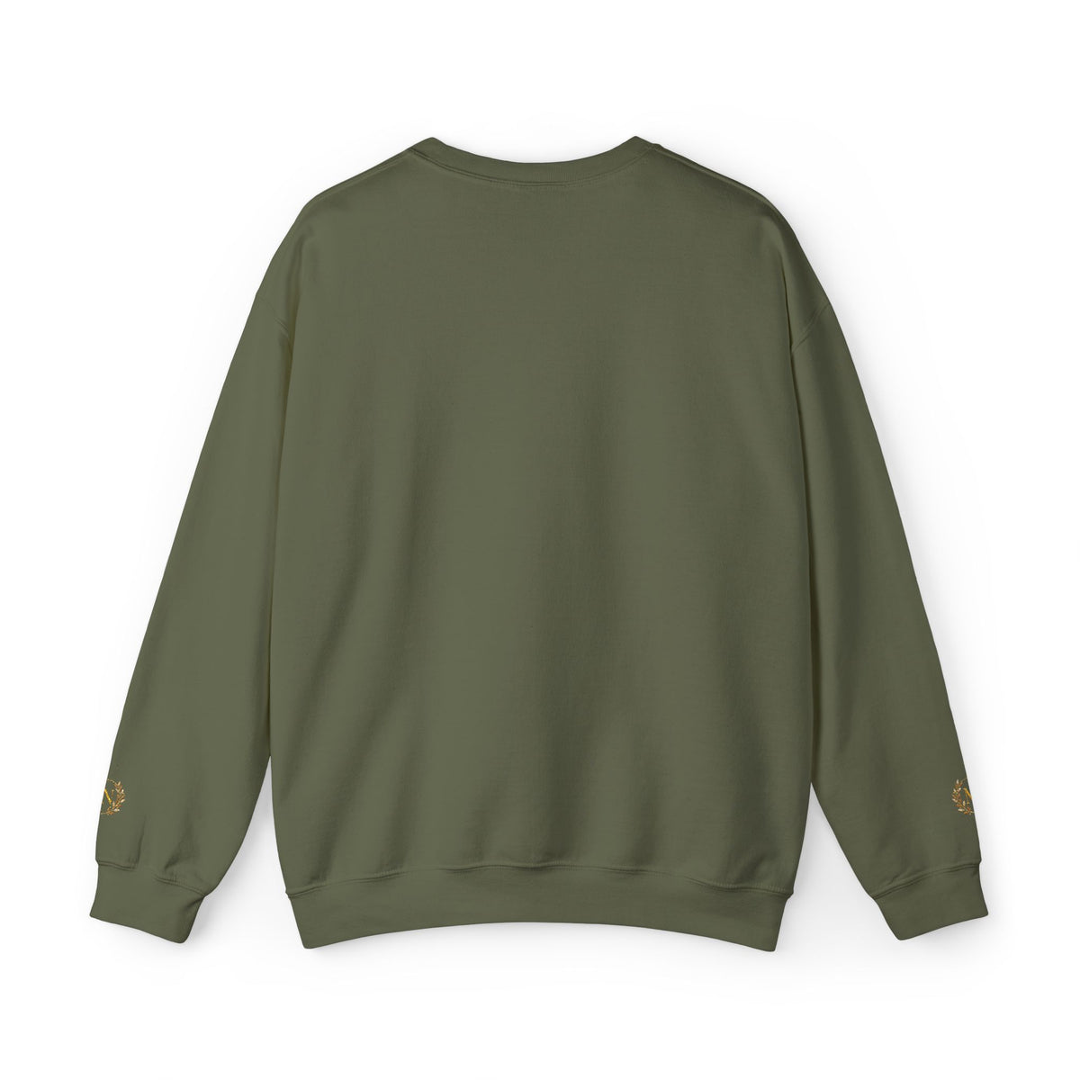 Gold Laurel Monogram Crewneck Sweatshirt