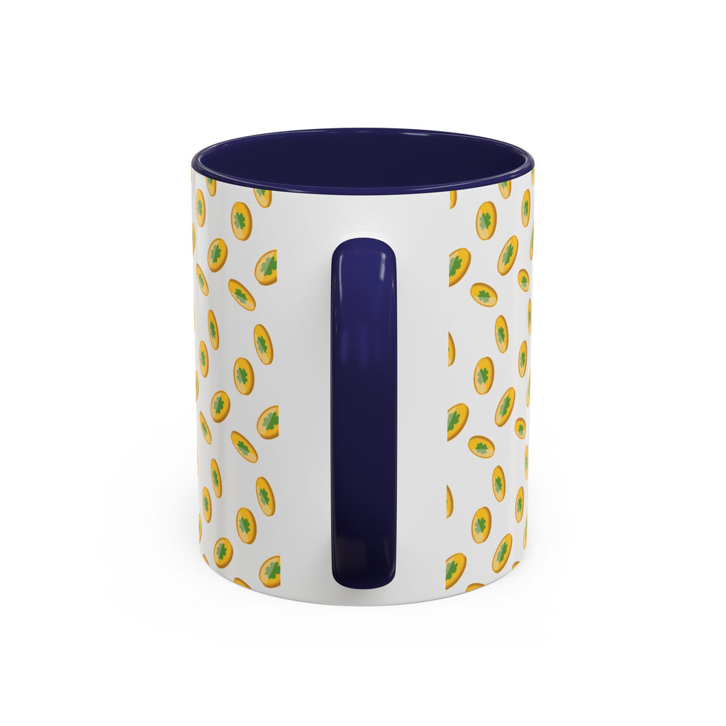 Hustle More Coffee Mug — Avocado Pattern Accent Mug (11/15oz