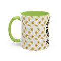 Hustle More Coffee Mug — Avocado Pattern Accent Mug (11/15oz