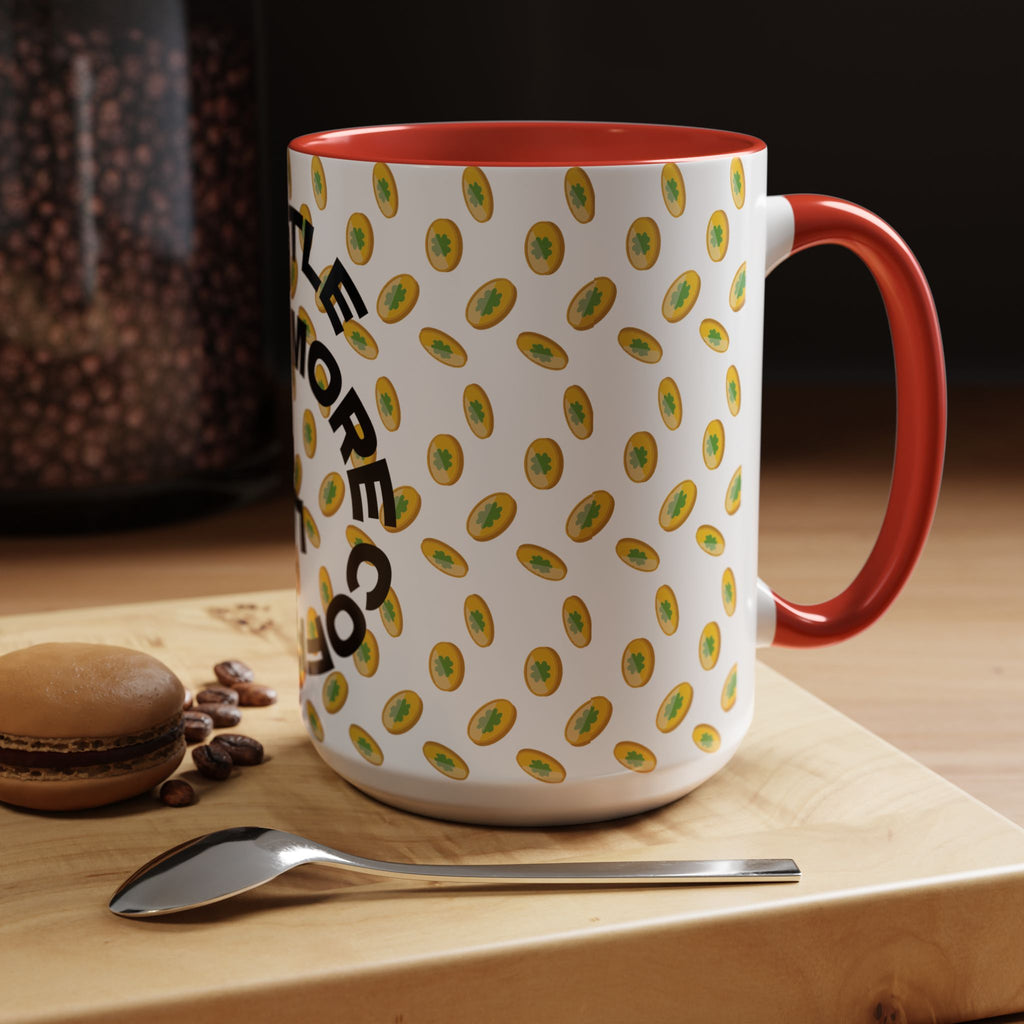 Hustle More Coffee Mug — Avocado Pattern Accent Mug (11/15oz