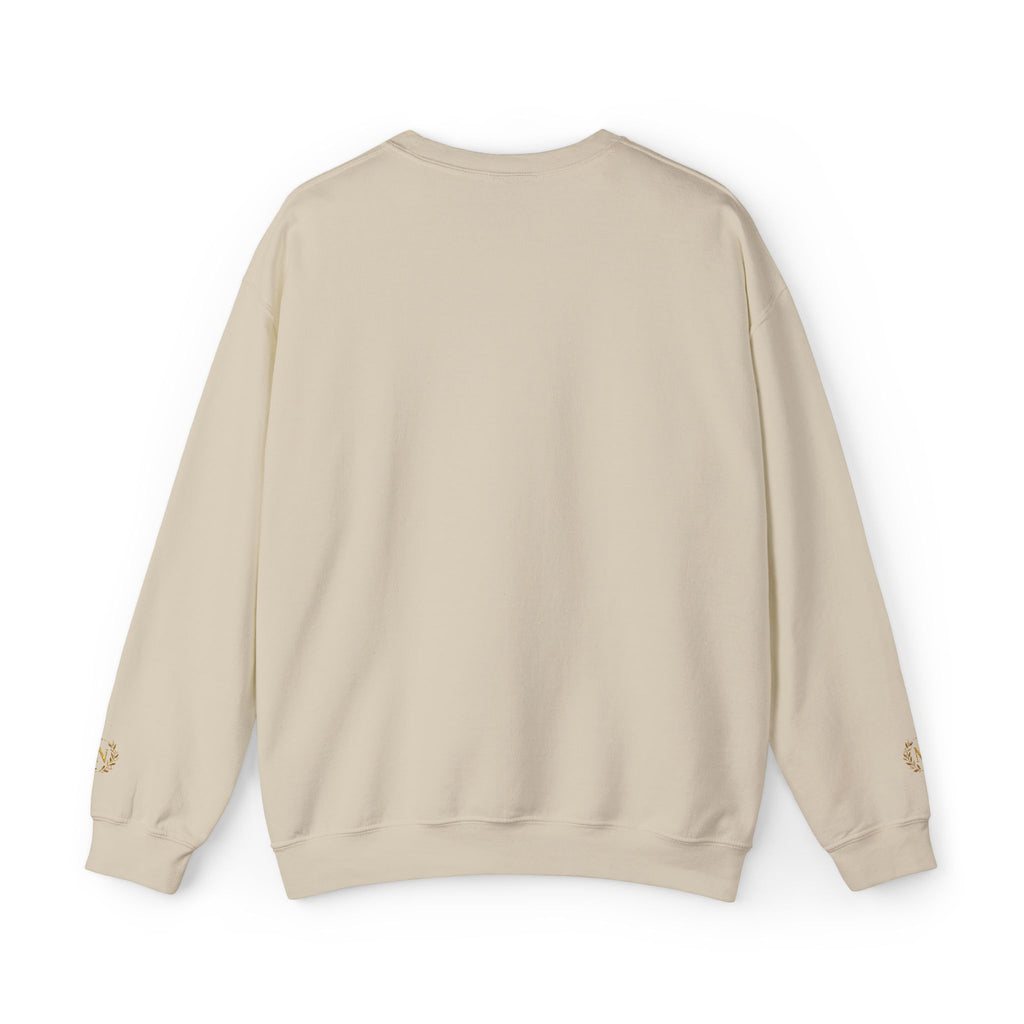 Gold Laurel Monogram Crewneck Sweatshirt