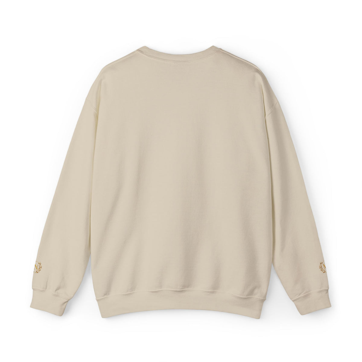 Gold Laurel Monogram Crewneck Sweatshirt