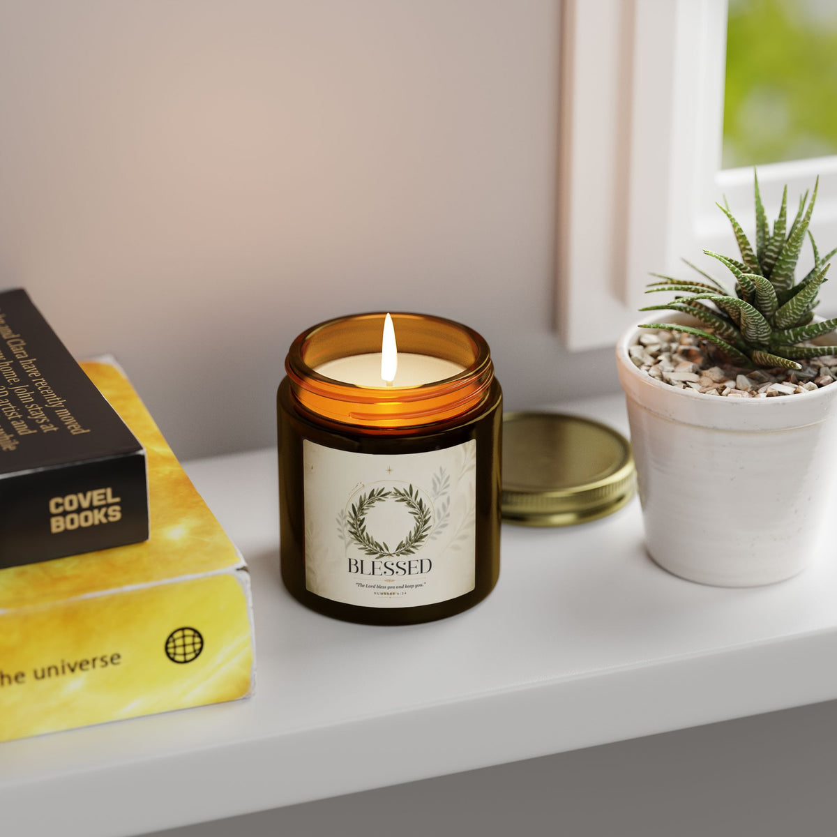 Blessed Coconut Apricot Scented Candle (4oz/9oz)