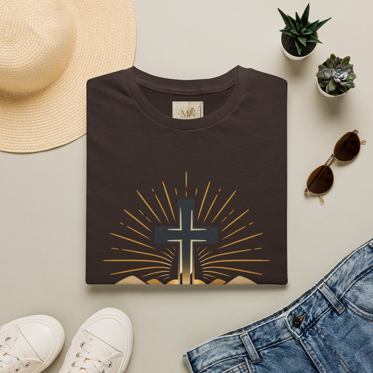 Grace Cross T-Shirt | Christian Faith Tee for Women & Men