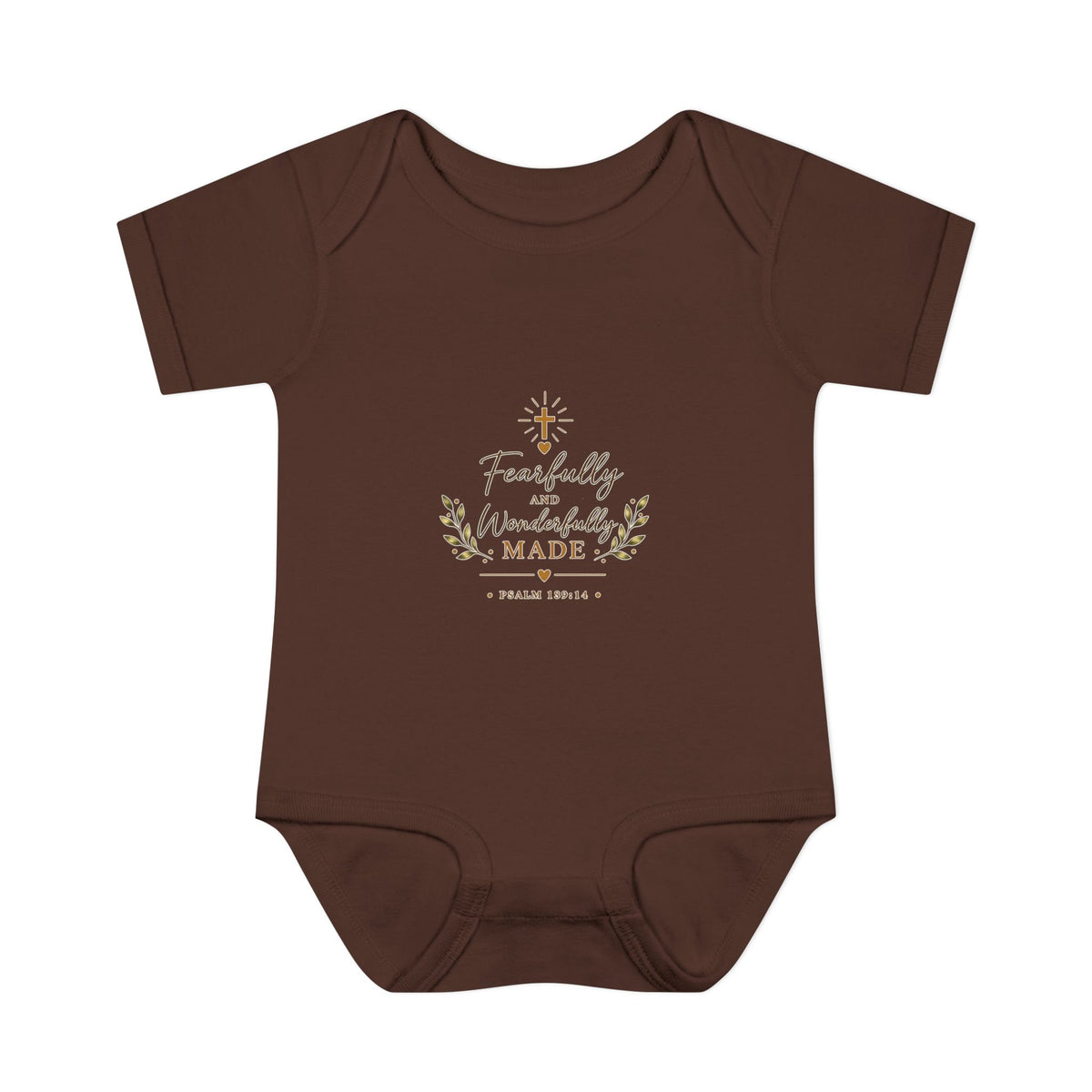Fearfully & Wonderfully Made Baby Bodysuit | Christian Baptism Gift Onesie