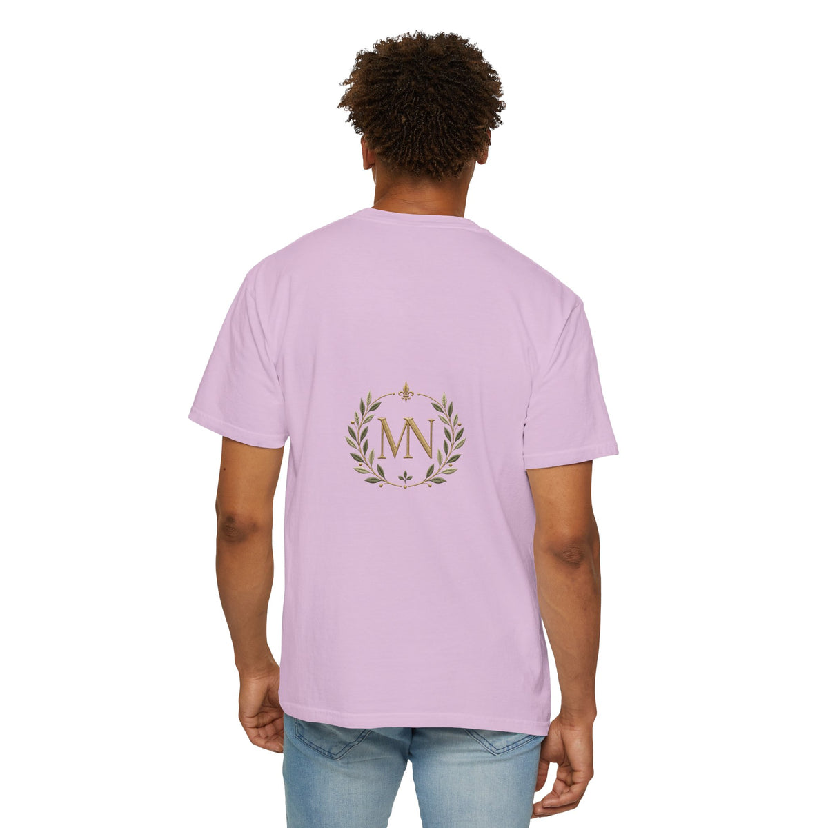 Personalized 'Rise & Shine' T-Shirt — Custom Name Floral Monogram Tee