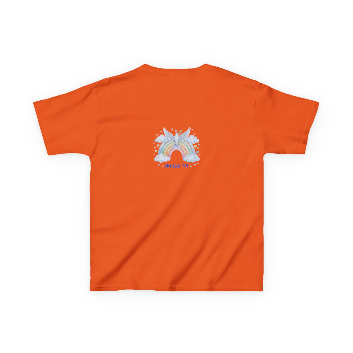 Christian Kids T-Shirt — "God Keeps His Promises" Rainbow Dove Tee | Psalm 145:13