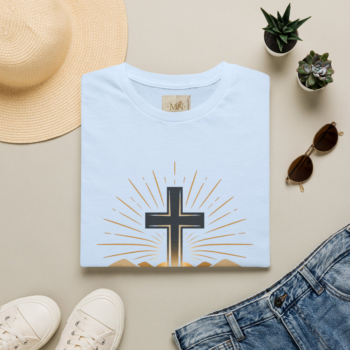 Grace Cross T-Shirt | Christian Faith Tee for Women & Men