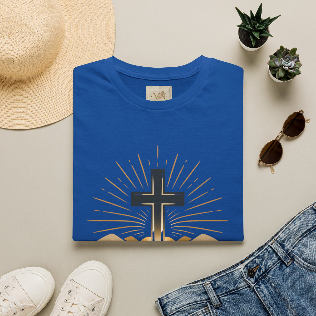 Grace Cross T-Shirt | Christian Faith Tee for Women & Men