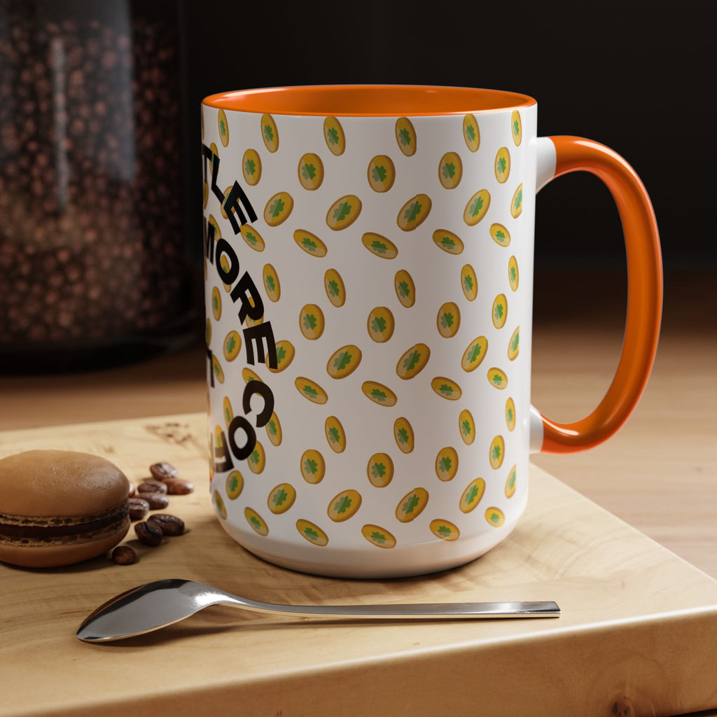 Hustle More Coffee Mug — Avocado Pattern Accent Mug (11/15oz