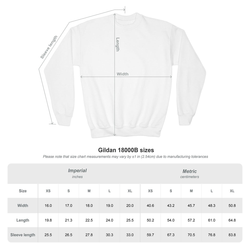 Youth Crewneck Sweatshirt — 'Peace Be With You' Dove Holiday Sweatshirt