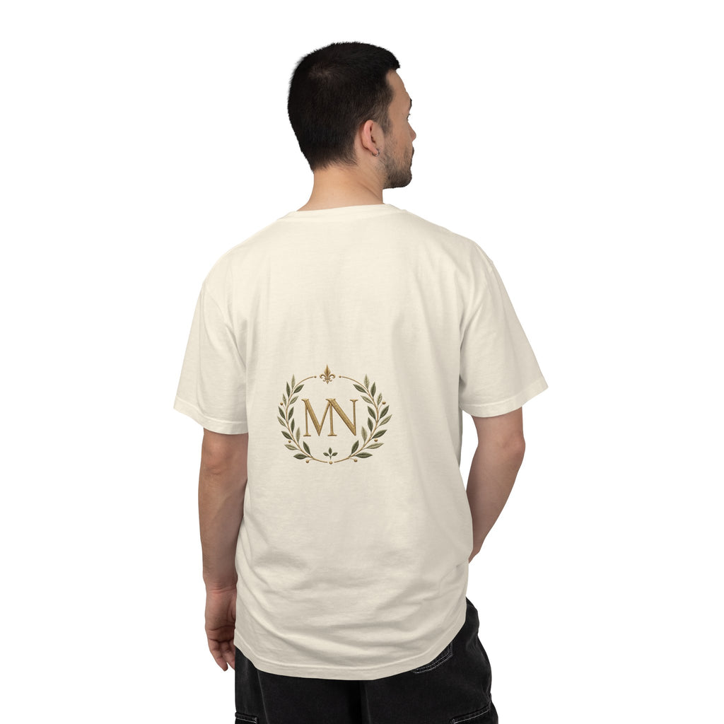 Personalized 'Rise & Shine' T-Shirt — Custom Name Floral Monogram Tee