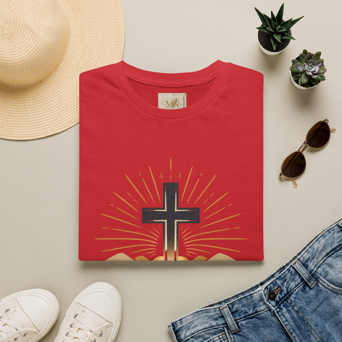 Grace Cross T-Shirt | Christian Faith Tee for Women & Men