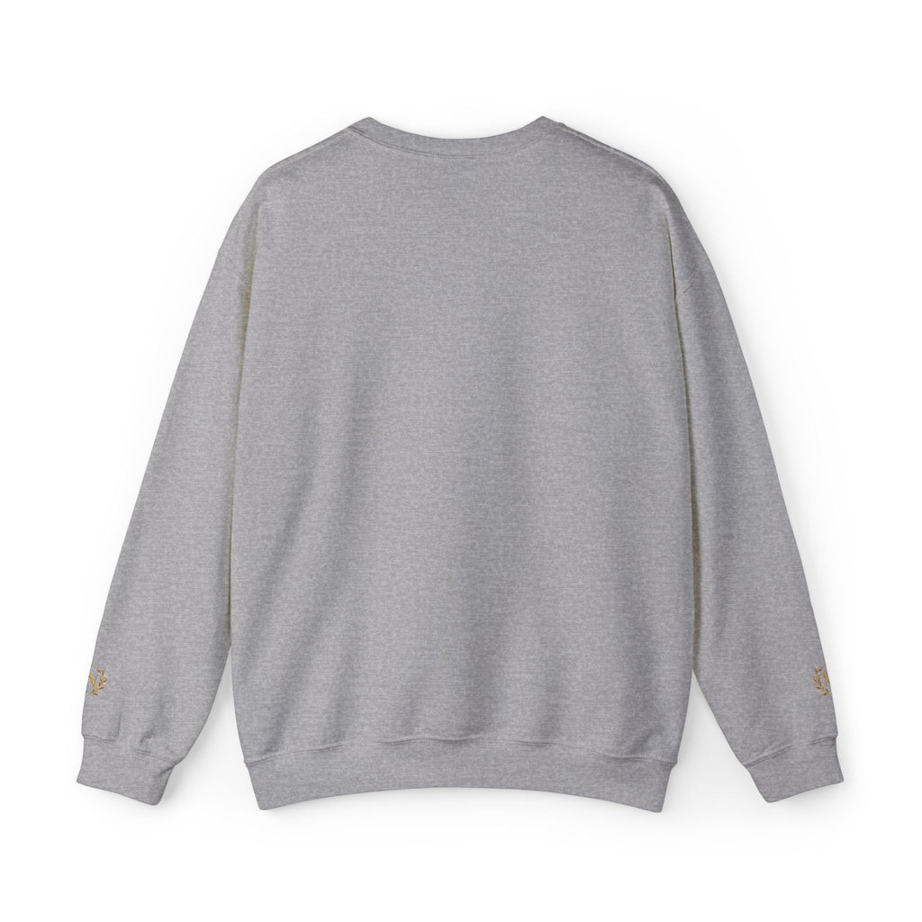 Gold Laurel Monogram Crewneck Sweatshirt