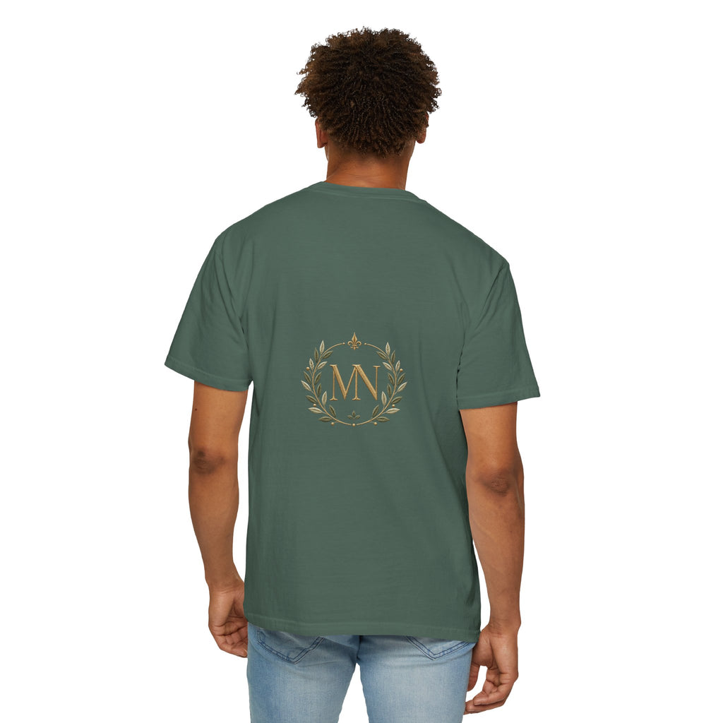 Personalized 'Rise & Shine' T-Shirt — Custom Name Floral Monogram Tee