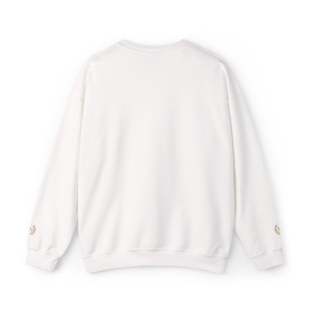 Gold Laurel Monogram Crewneck Sweatshirt