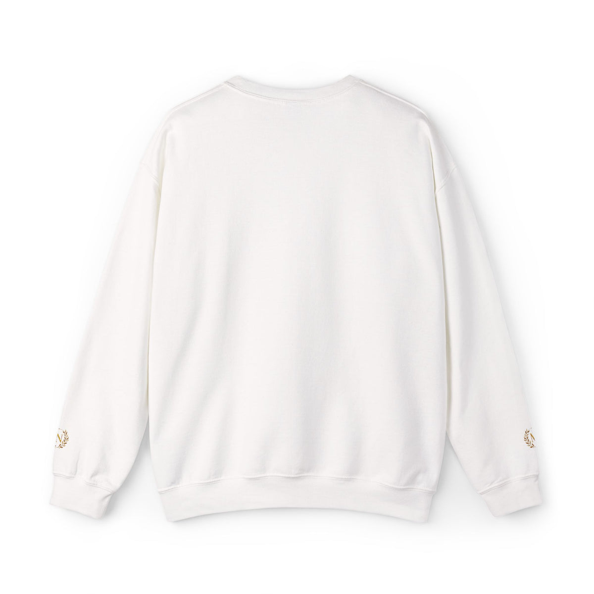 Gold Laurel Monogram Crewneck Sweatshirt
