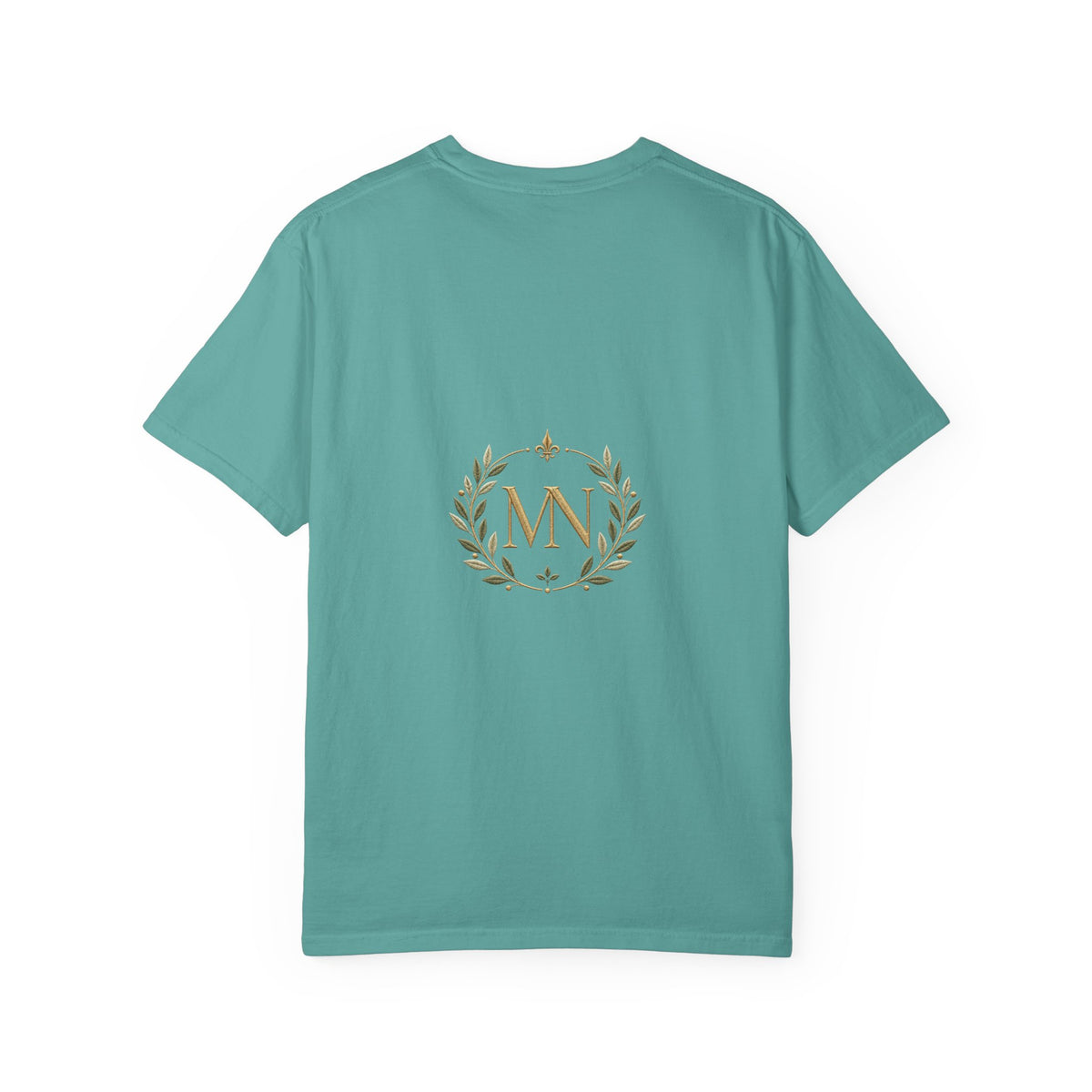 Personalized 'Rise & Shine' T-Shirt — Custom Name Floral Monogram Tee