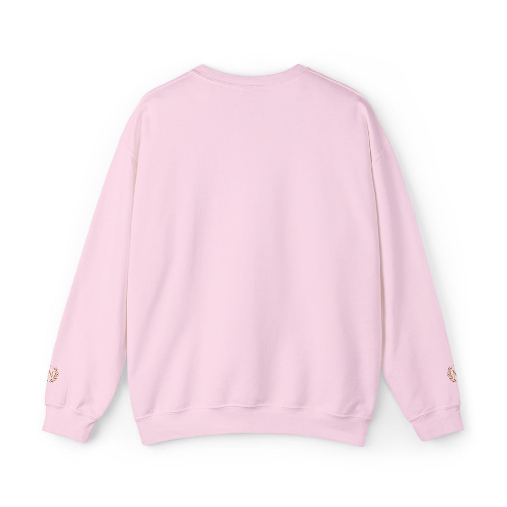 Gold Laurel Monogram Crewneck Sweatshirt