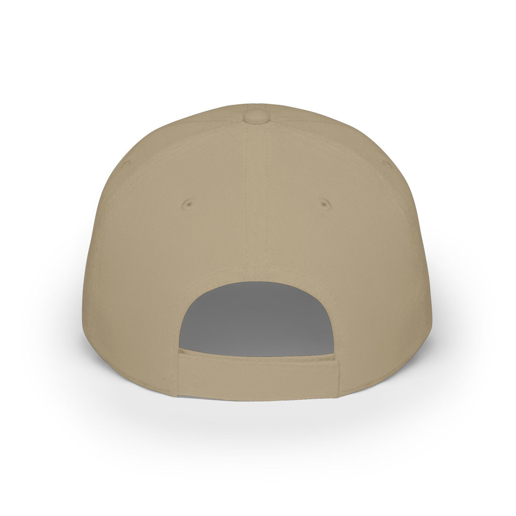 Red 'Vacation Mode' Low Profile Baseball Cap — Sunglasses Patch Dad Hat