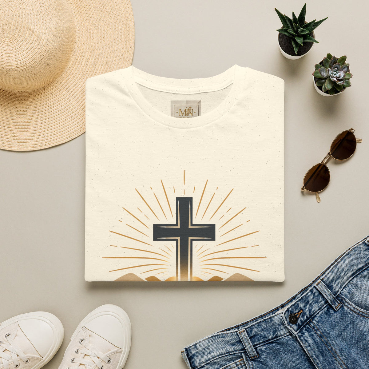 Grace Cross T-Shirt | Christian Faith Tee for Women & Men