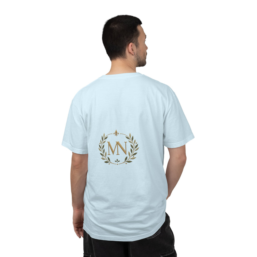 Personalized 'Rise & Shine' T-Shirt — Custom Name Floral Monogram Tee