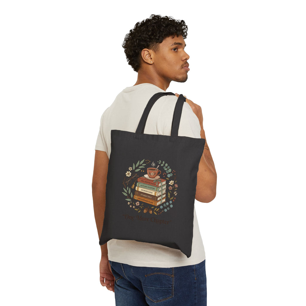 Tote Bag — "One More Chapter" Book Lover Canvas Tote